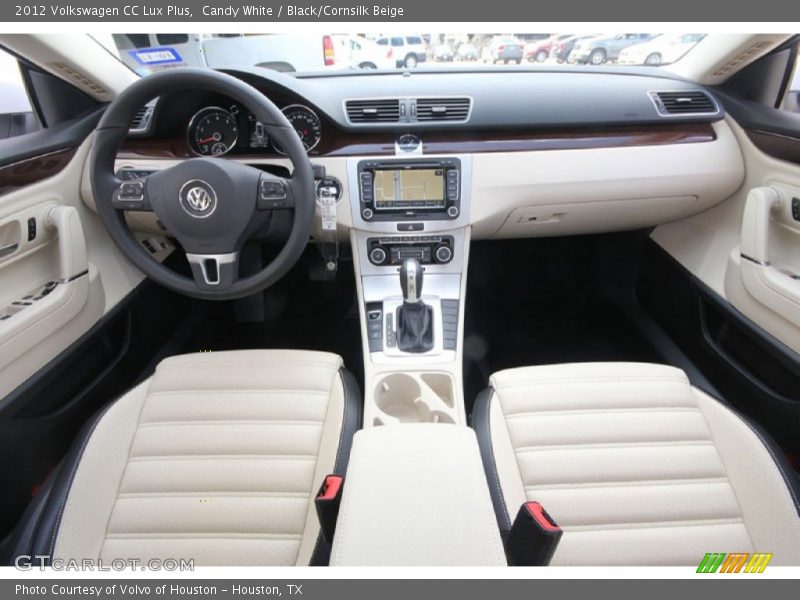 Candy White / Black/Cornsilk Beige 2012 Volkswagen CC Lux Plus
