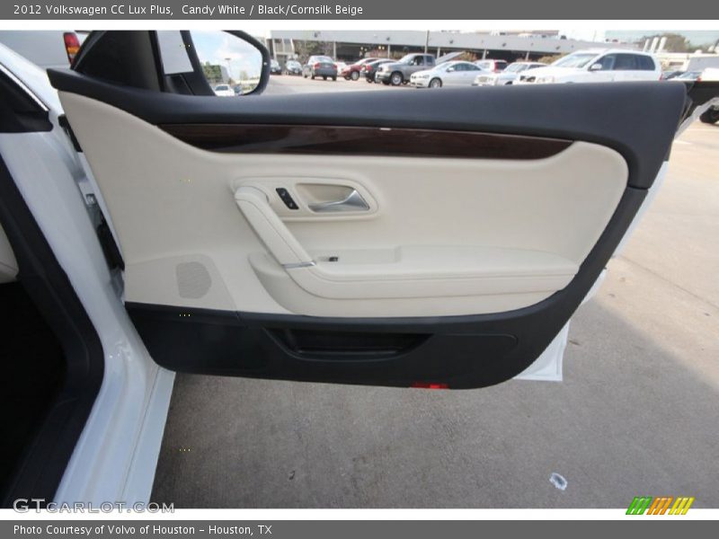 Candy White / Black/Cornsilk Beige 2012 Volkswagen CC Lux Plus