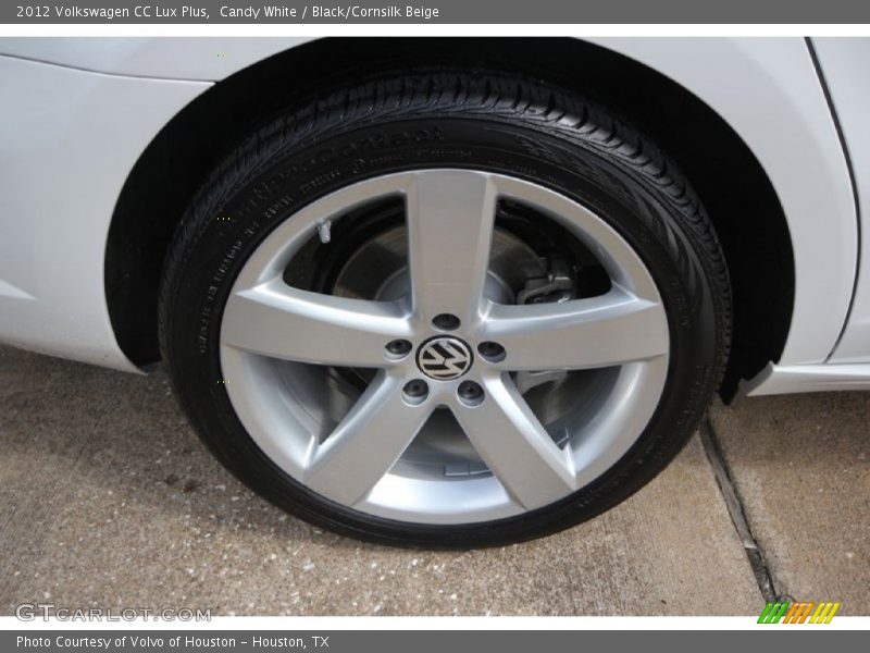 Candy White / Black/Cornsilk Beige 2012 Volkswagen CC Lux Plus