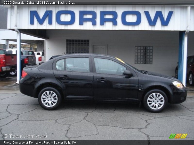 Black / Gray 2009 Chevrolet Cobalt LS XFE Sedan