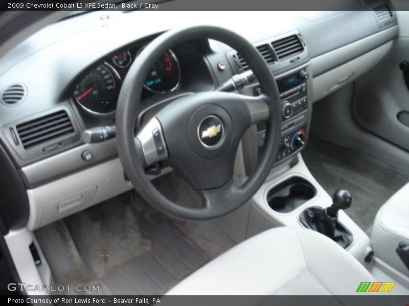 Black / Gray 2009 Chevrolet Cobalt LS XFE Sedan