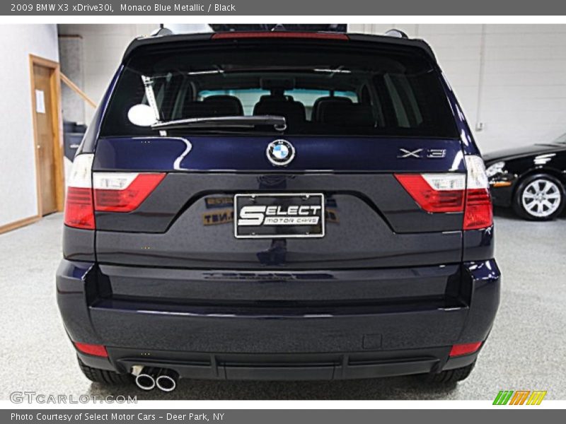 Monaco Blue Metallic / Black 2009 BMW X3 xDrive30i