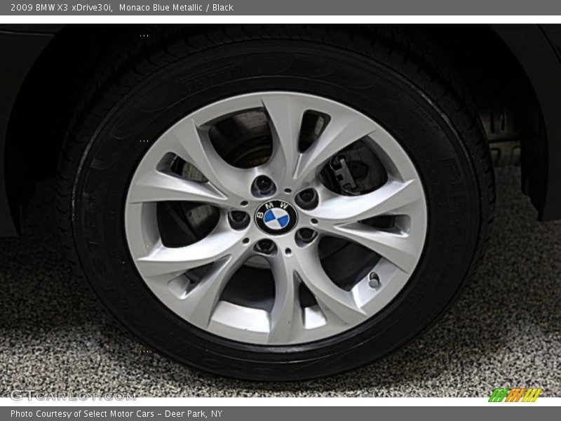 Monaco Blue Metallic / Black 2009 BMW X3 xDrive30i