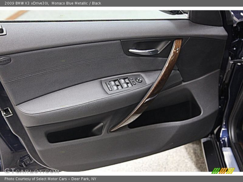 Monaco Blue Metallic / Black 2009 BMW X3 xDrive30i