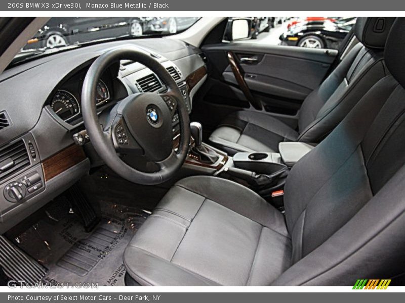 Monaco Blue Metallic / Black 2009 BMW X3 xDrive30i