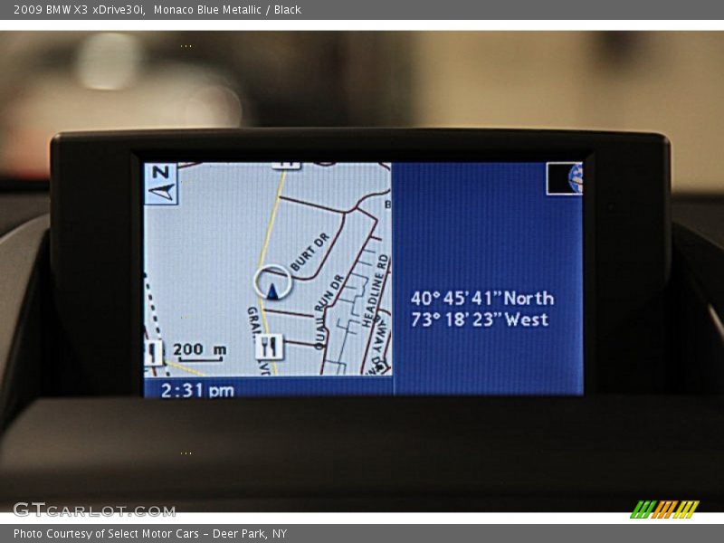 Monaco Blue Metallic / Black 2009 BMW X3 xDrive30i