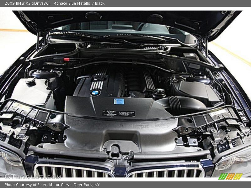 Monaco Blue Metallic / Black 2009 BMW X3 xDrive30i