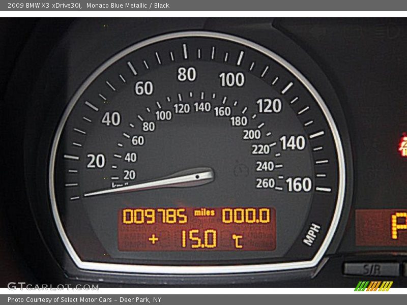 Monaco Blue Metallic / Black 2009 BMW X3 xDrive30i