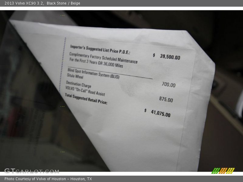 Black Stone / Beige 2013 Volvo XC90 3.2