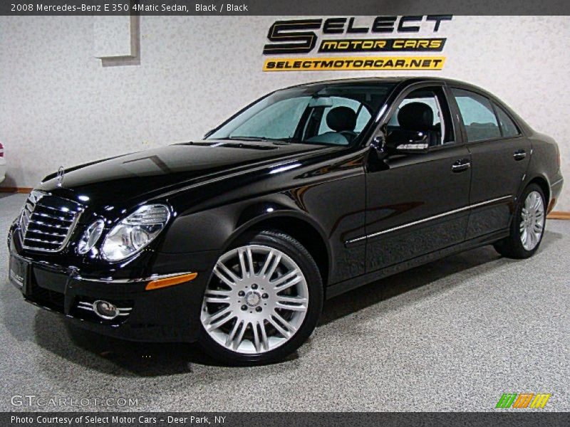 Black / Black 2008 Mercedes-Benz E 350 4Matic Sedan