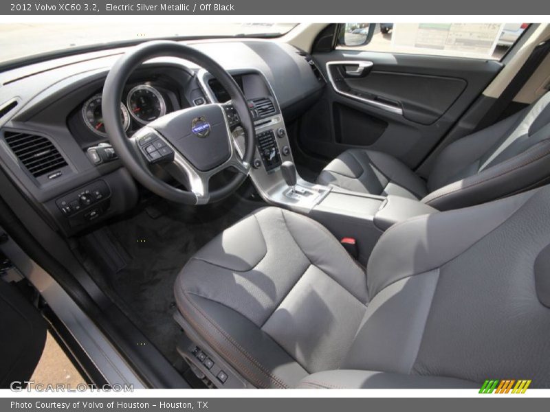 Electric Silver Metallic / Off Black 2012 Volvo XC60 3.2