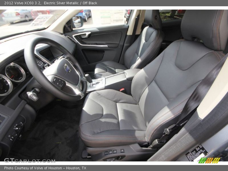 Electric Silver Metallic / Off Black 2012 Volvo XC60 3.2