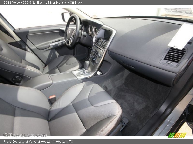 Electric Silver Metallic / Off Black 2012 Volvo XC60 3.2