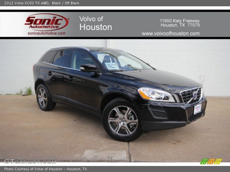 Black / Off Black 2012 Volvo XC60 T6 AWD