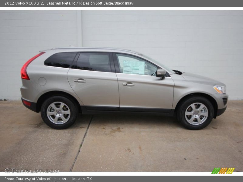 Seashell Metallic / R Design Soft Beige/Black Inlay 2012 Volvo XC60 3.2