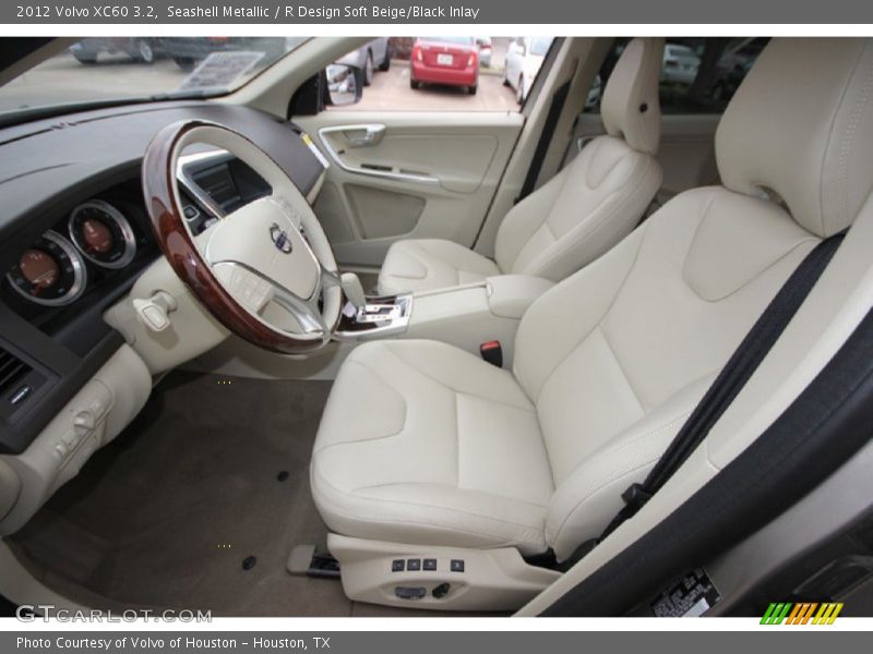 Seashell Metallic / R Design Soft Beige/Black Inlay 2012 Volvo XC60 3.2