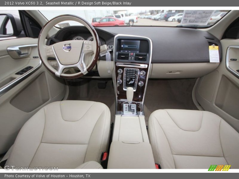 Seashell Metallic / R Design Soft Beige/Black Inlay 2012 Volvo XC60 3.2