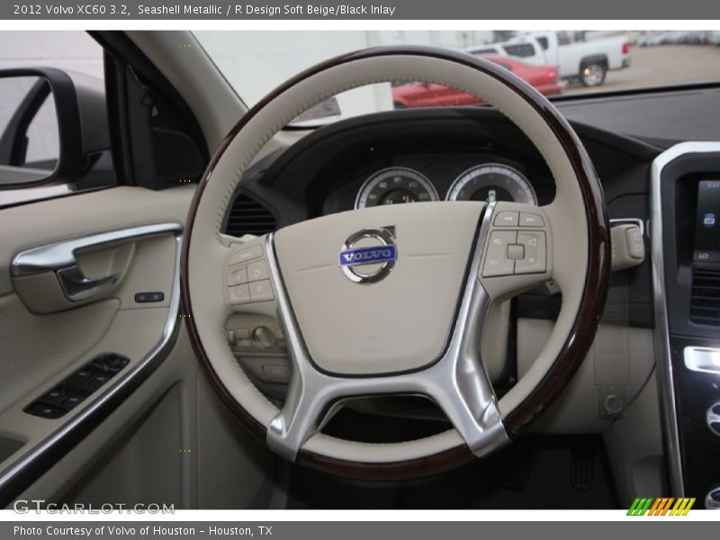 Seashell Metallic / R Design Soft Beige/Black Inlay 2012 Volvo XC60 3.2
