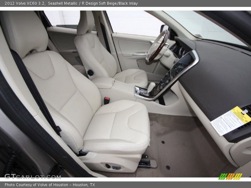 Seashell Metallic / R Design Soft Beige/Black Inlay 2012 Volvo XC60 3.2