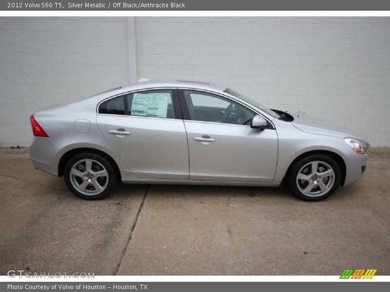 Silver Metallic / Off Black/Anthracite Black 2012 Volvo S60 T5