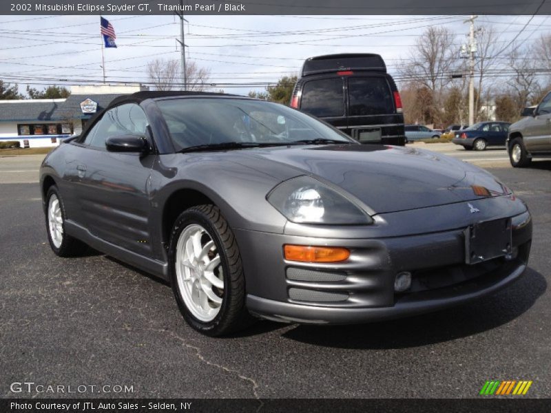 Titanium Pearl / Black 2002 Mitsubishi Eclipse Spyder GT