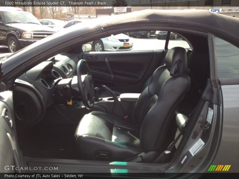 Titanium Pearl / Black 2002 Mitsubishi Eclipse Spyder GT