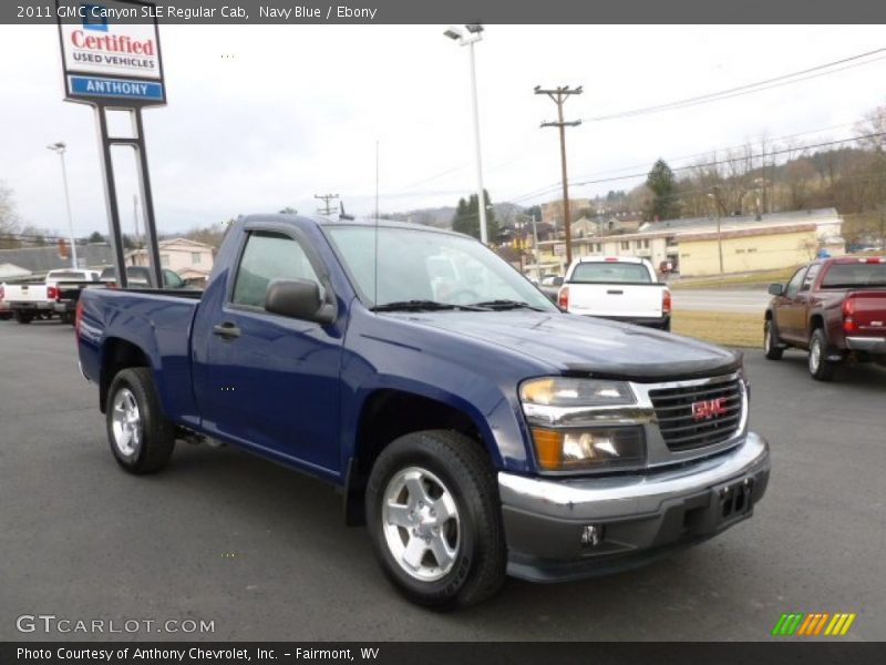 Navy Blue / Ebony 2011 GMC Canyon SLE Regular Cab