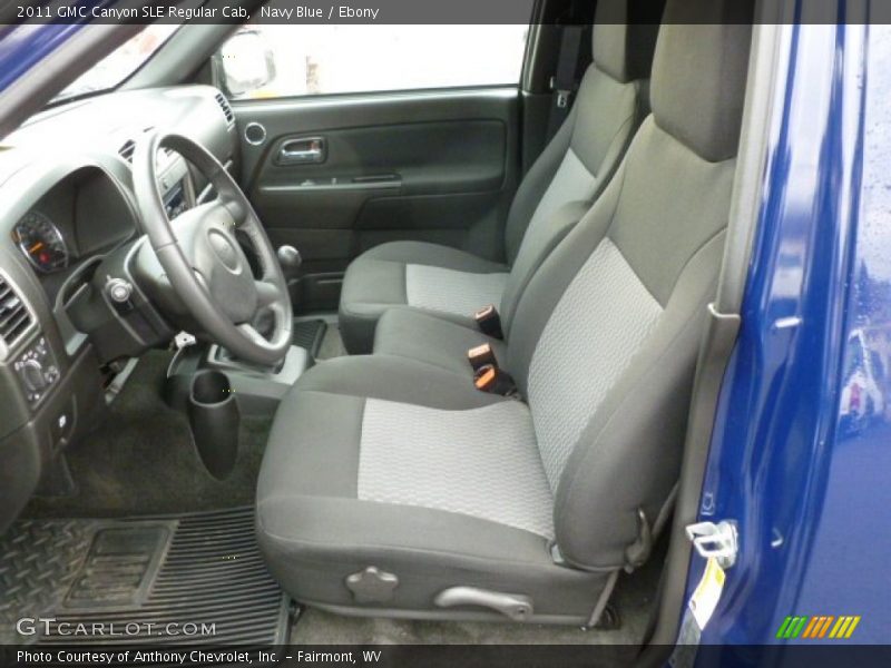 2011 Canyon SLE Regular Cab Ebony Interior