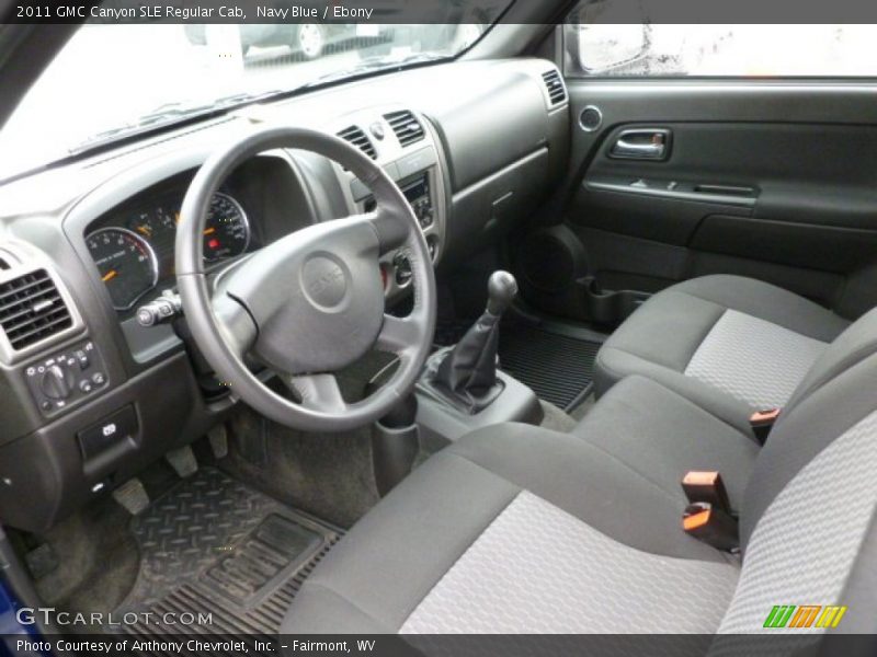  2011 Canyon SLE Regular Cab Ebony Interior