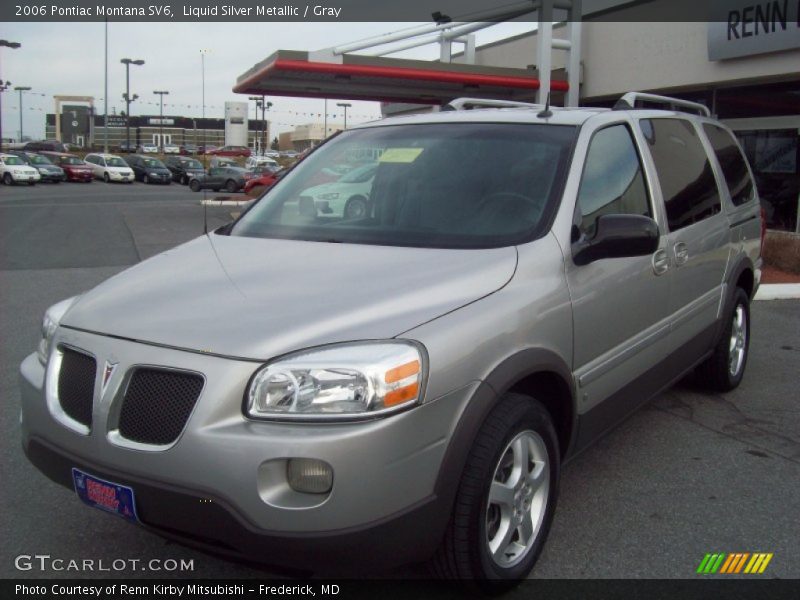 Liquid Silver Metallic / Gray 2006 Pontiac Montana SV6