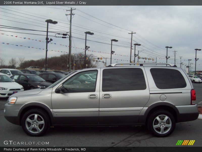 Liquid Silver Metallic / Gray 2006 Pontiac Montana SV6