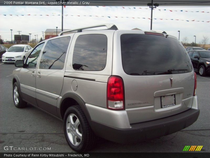 Liquid Silver Metallic / Gray 2006 Pontiac Montana SV6