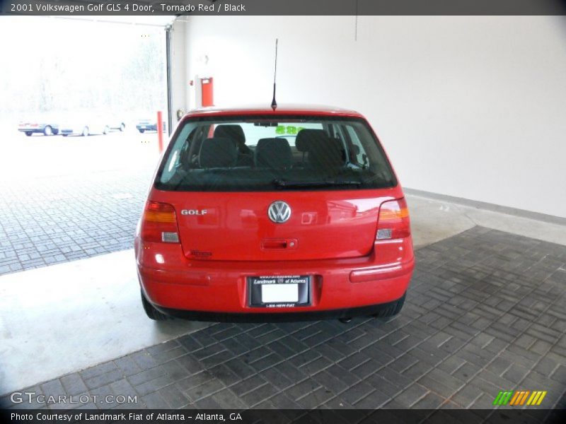 Tornado Red / Black 2001 Volkswagen Golf GLS 4 Door