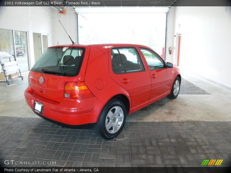 Tornado Red / Black 2001 Volkswagen Golf GLS 4 Door