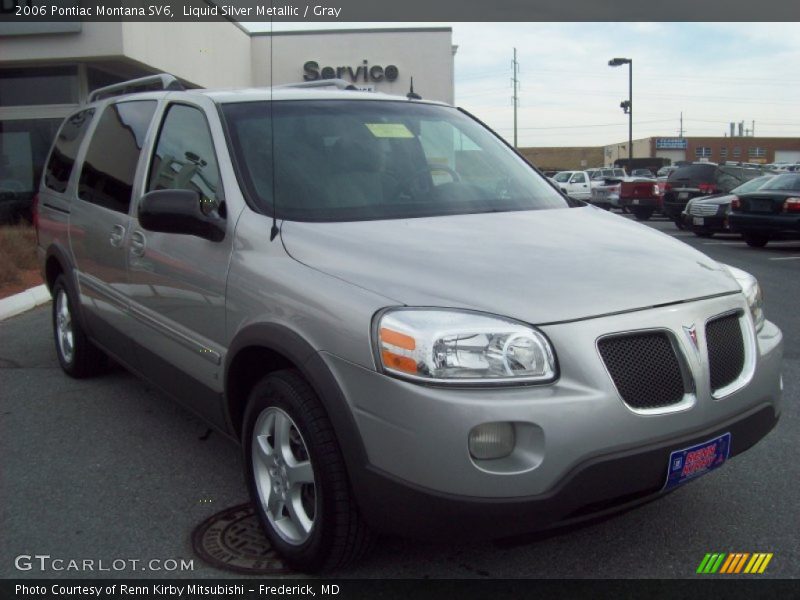 Liquid Silver Metallic / Gray 2006 Pontiac Montana SV6