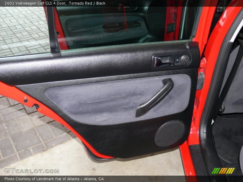 Tornado Red / Black 2001 Volkswagen Golf GLS 4 Door