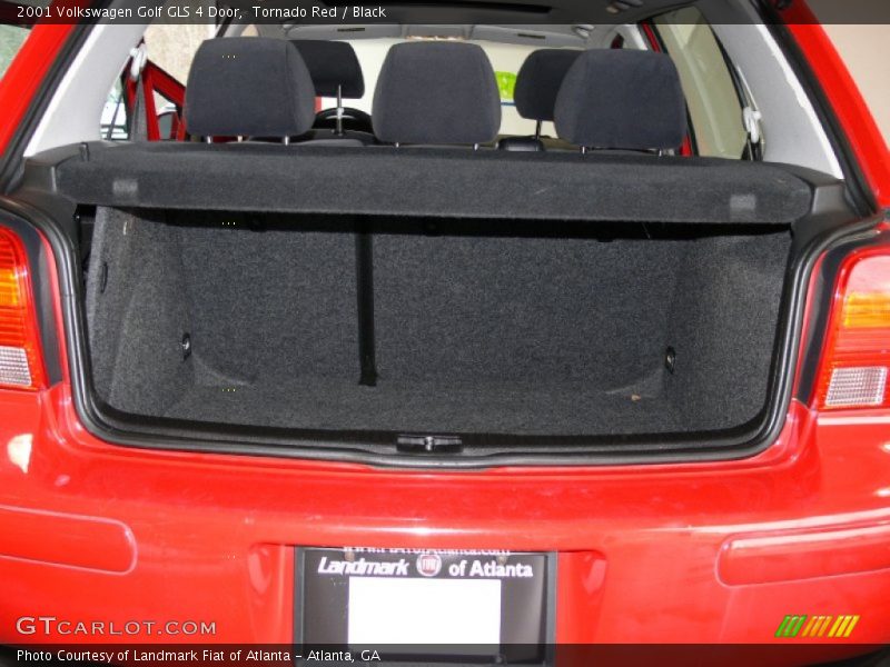 Tornado Red / Black 2001 Volkswagen Golf GLS 4 Door