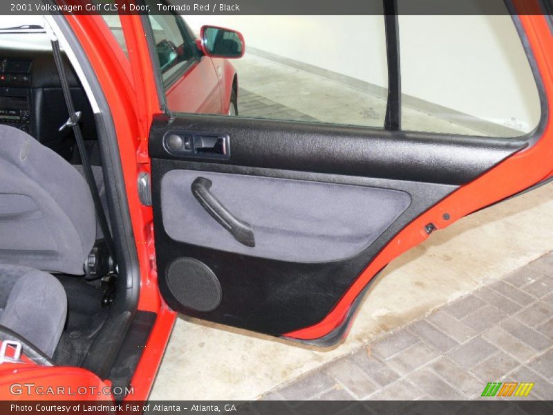 Tornado Red / Black 2001 Volkswagen Golf GLS 4 Door