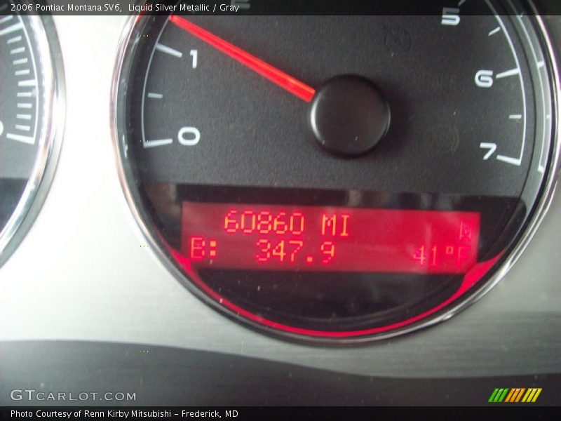 Liquid Silver Metallic / Gray 2006 Pontiac Montana SV6