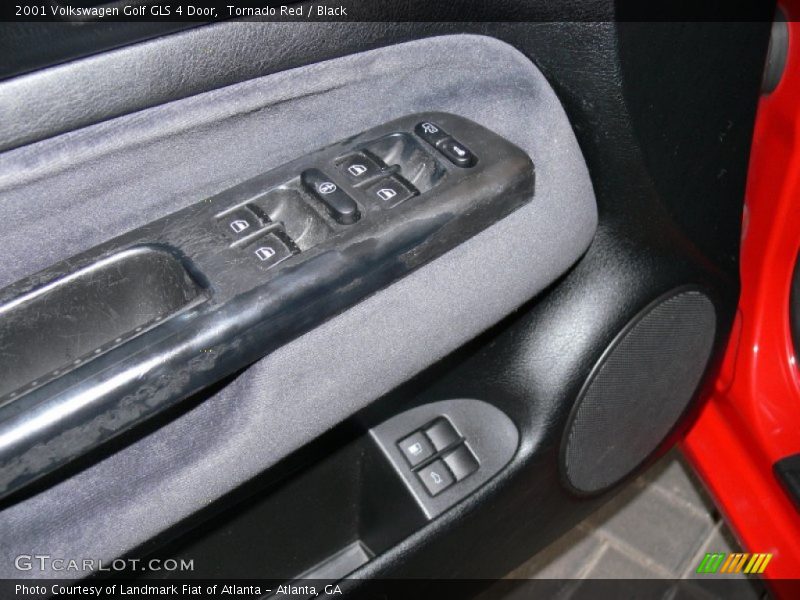 Tornado Red / Black 2001 Volkswagen Golf GLS 4 Door