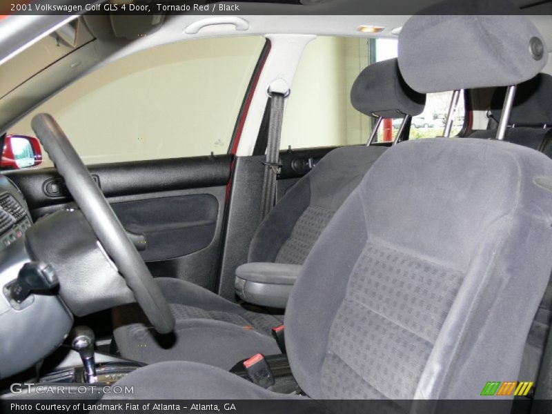 Tornado Red / Black 2001 Volkswagen Golf GLS 4 Door