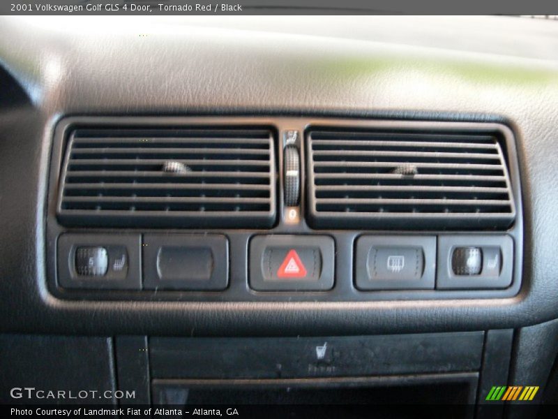 Tornado Red / Black 2001 Volkswagen Golf GLS 4 Door