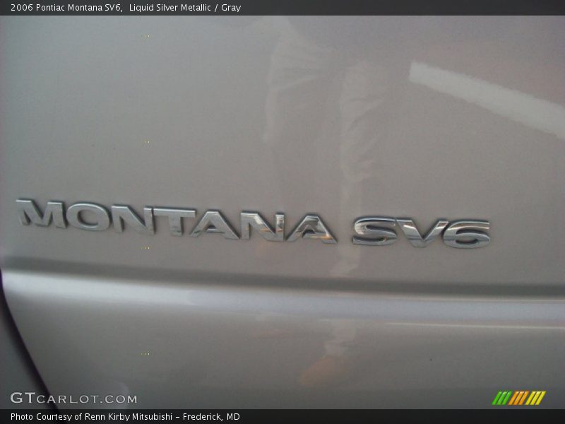 Liquid Silver Metallic / Gray 2006 Pontiac Montana SV6