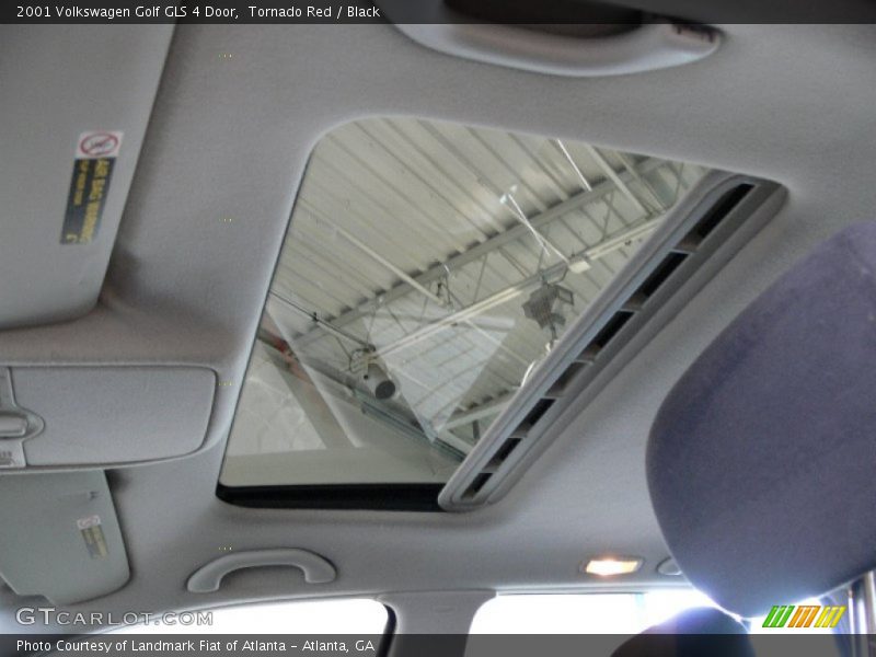 Tornado Red / Black 2001 Volkswagen Golf GLS 4 Door