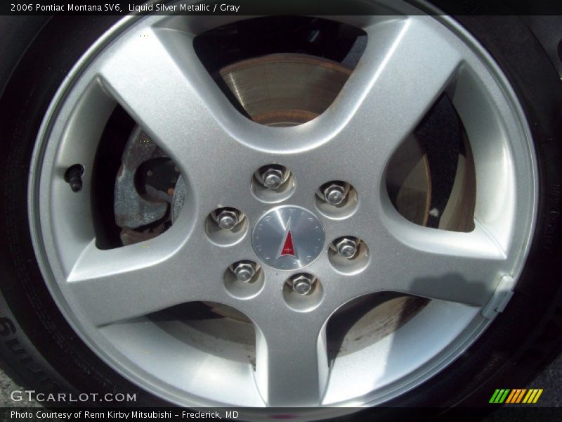 Liquid Silver Metallic / Gray 2006 Pontiac Montana SV6