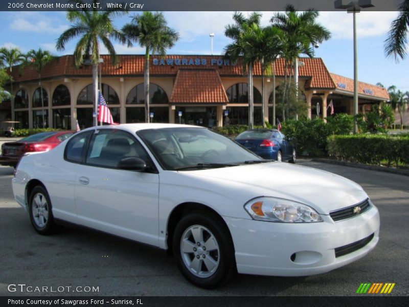 White / Gray 2006 Chevrolet Monte Carlo LT