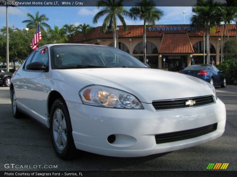 White / Gray 2006 Chevrolet Monte Carlo LT