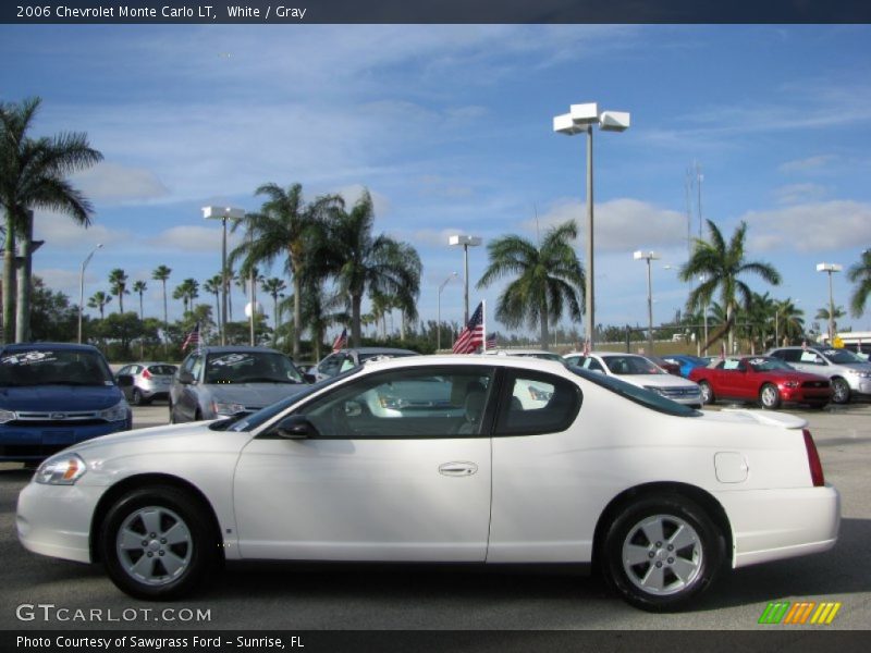 White / Gray 2006 Chevrolet Monte Carlo LT