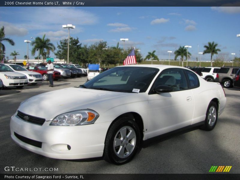 White / Gray 2006 Chevrolet Monte Carlo LT