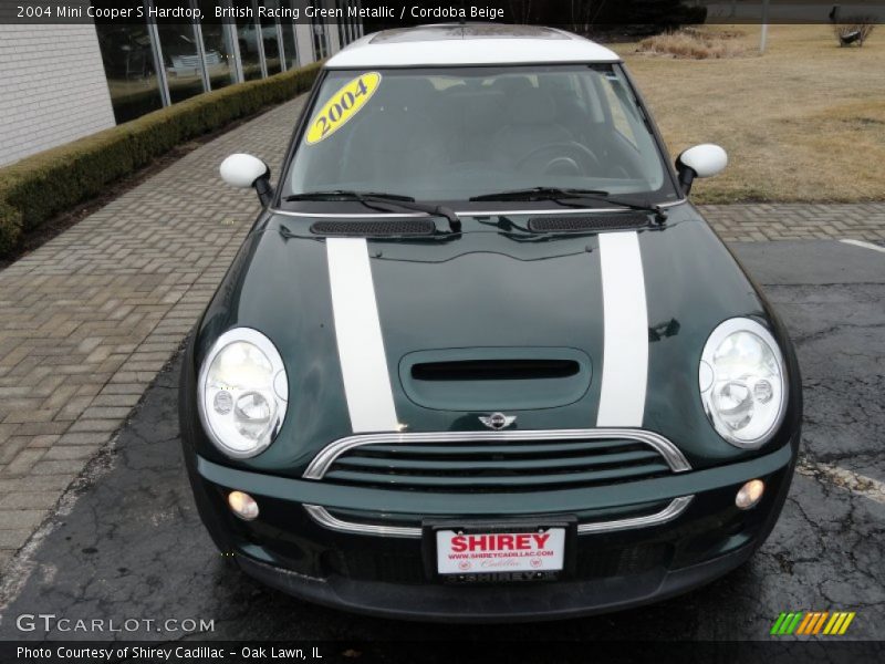 British Racing Green Metallic / Cordoba Beige 2004 Mini Cooper S Hardtop